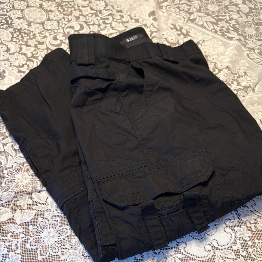 5.11 Tactical Black Cargo Pants for Versatile Use
